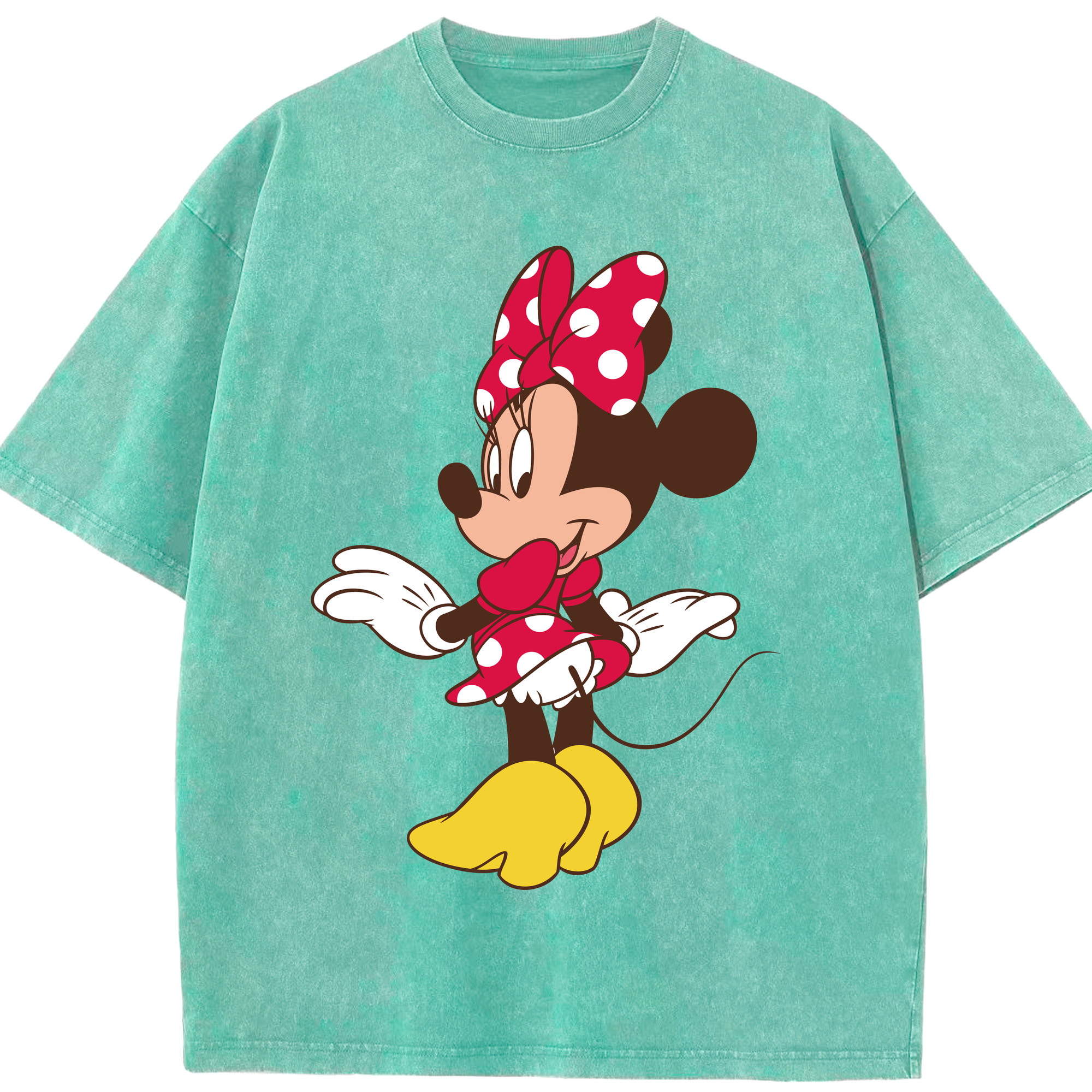（画像用） ミッキーマウス Mickey Mouse 綿100% ヴィンテージ風 半袖Tシャツ（フロントプリント）